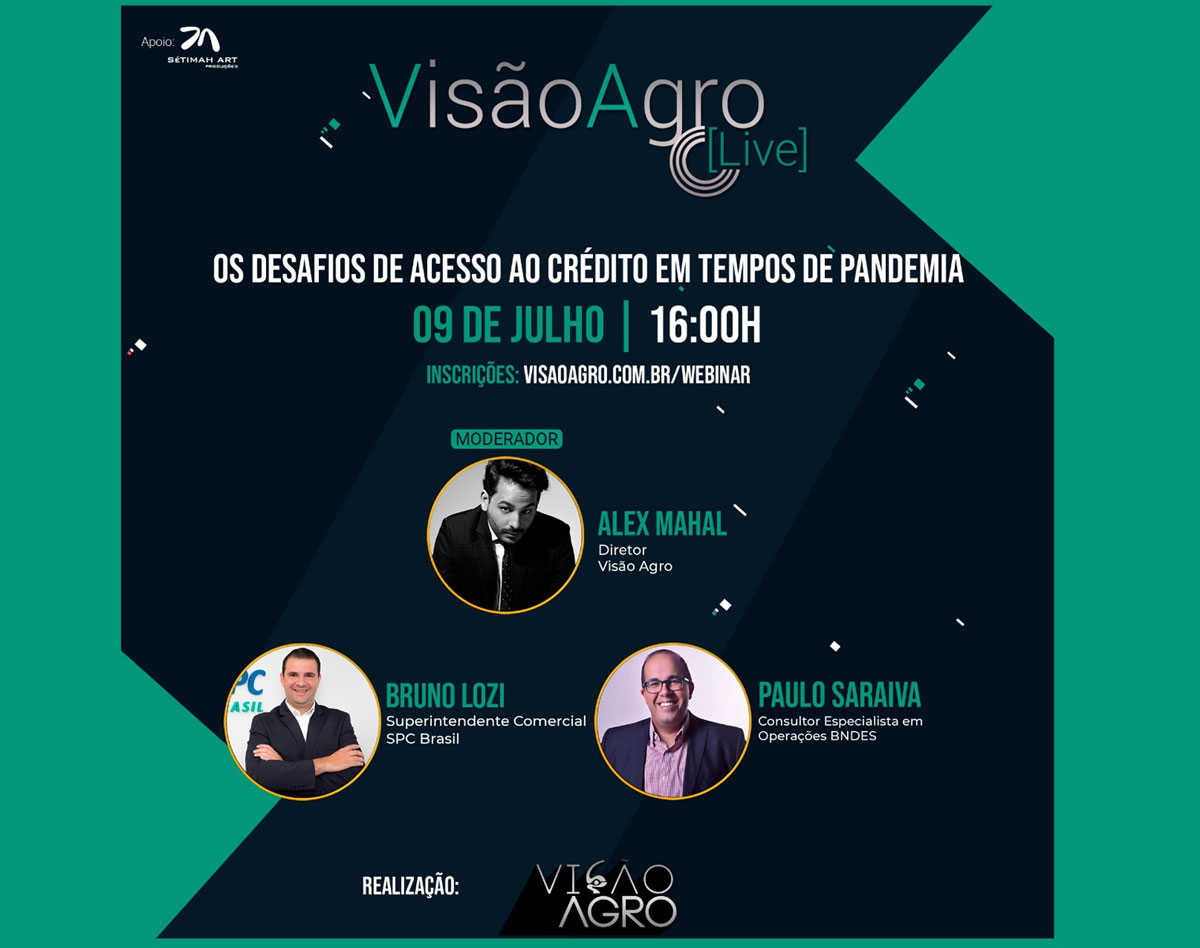 Read more about the article Webinar Visão Agro: Os desafios de acesso ao crédito em tempos de pandemia.